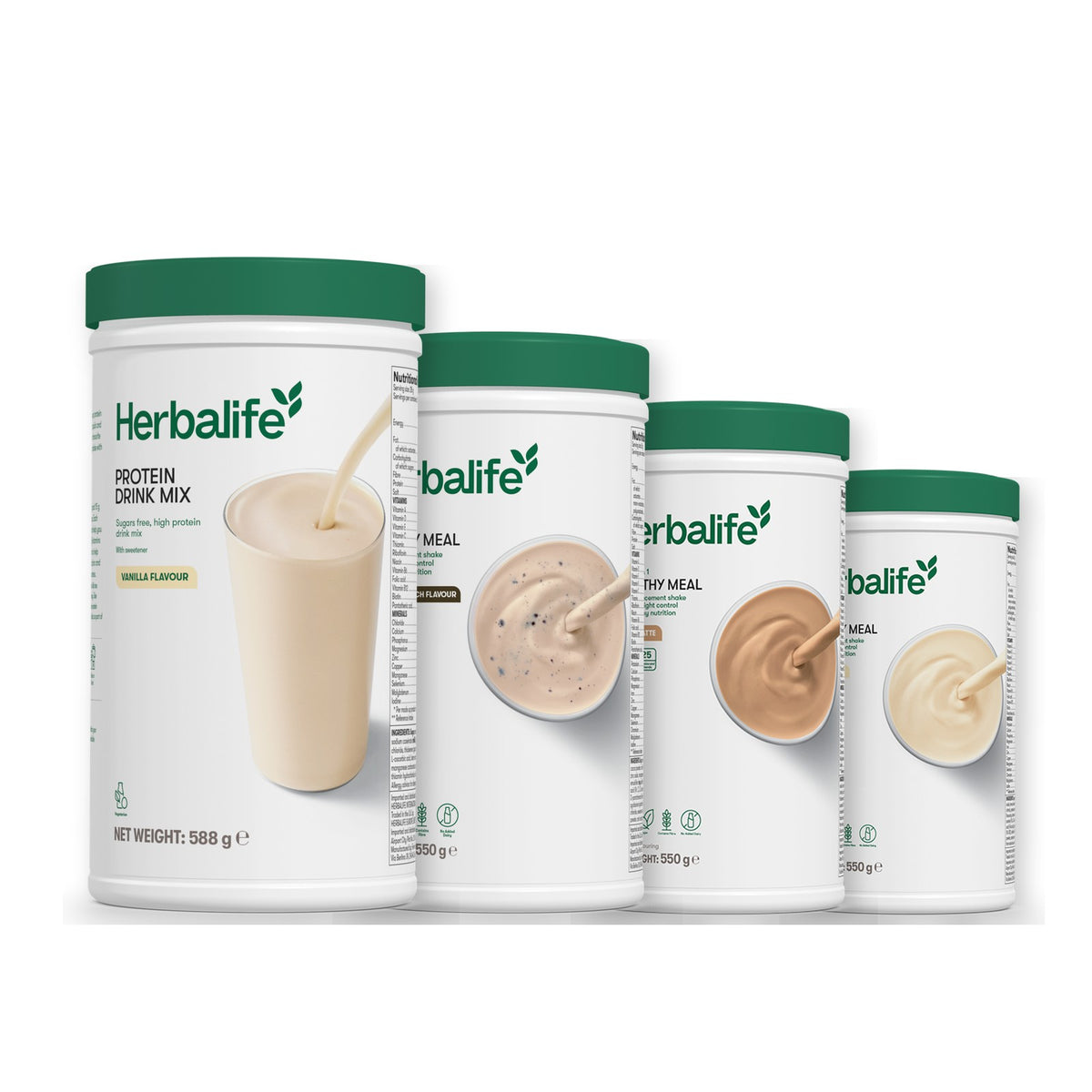Protein Drink Mix with Formula 1 Cookie Crunch plus 2 flavours of your choice - Cafe Latte / Vanilla
