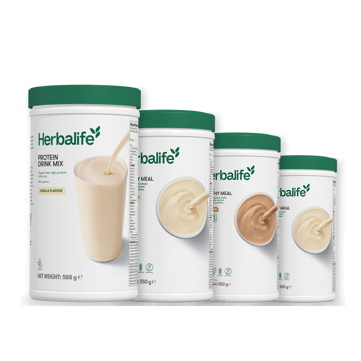 Protein Drink Mix with Formula 1 Vanilla plus 2 flavours of your choice - Cafe Latte / Vanilla