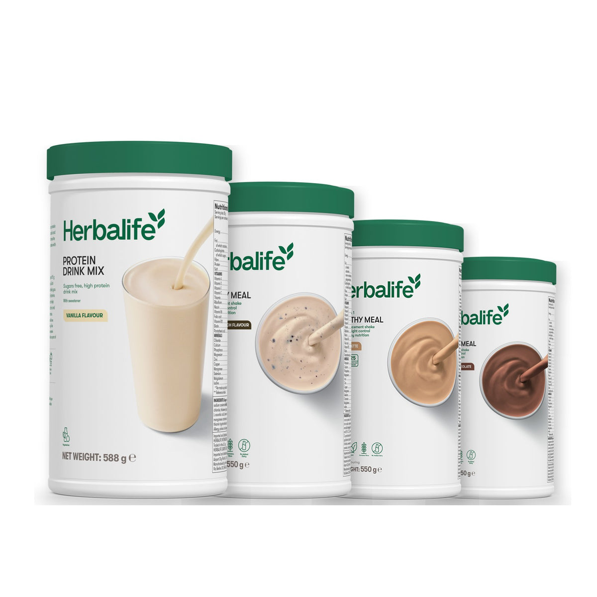 Protein Drink Mix with Formula 1 Cookie Crunch plus 2 flavours of your choice - Cafe Latte / Chocolate