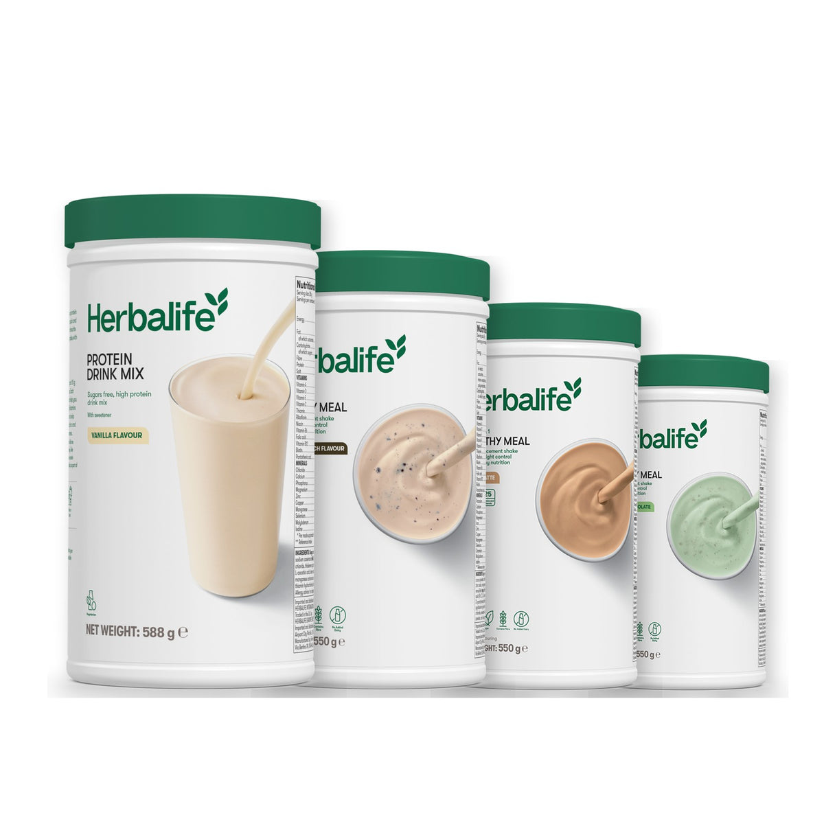 Protein Drink Mix with Formula 1 Cookie Crunch plus 2 flavours of your choice - Cafe Latte / Mint Chocolate
