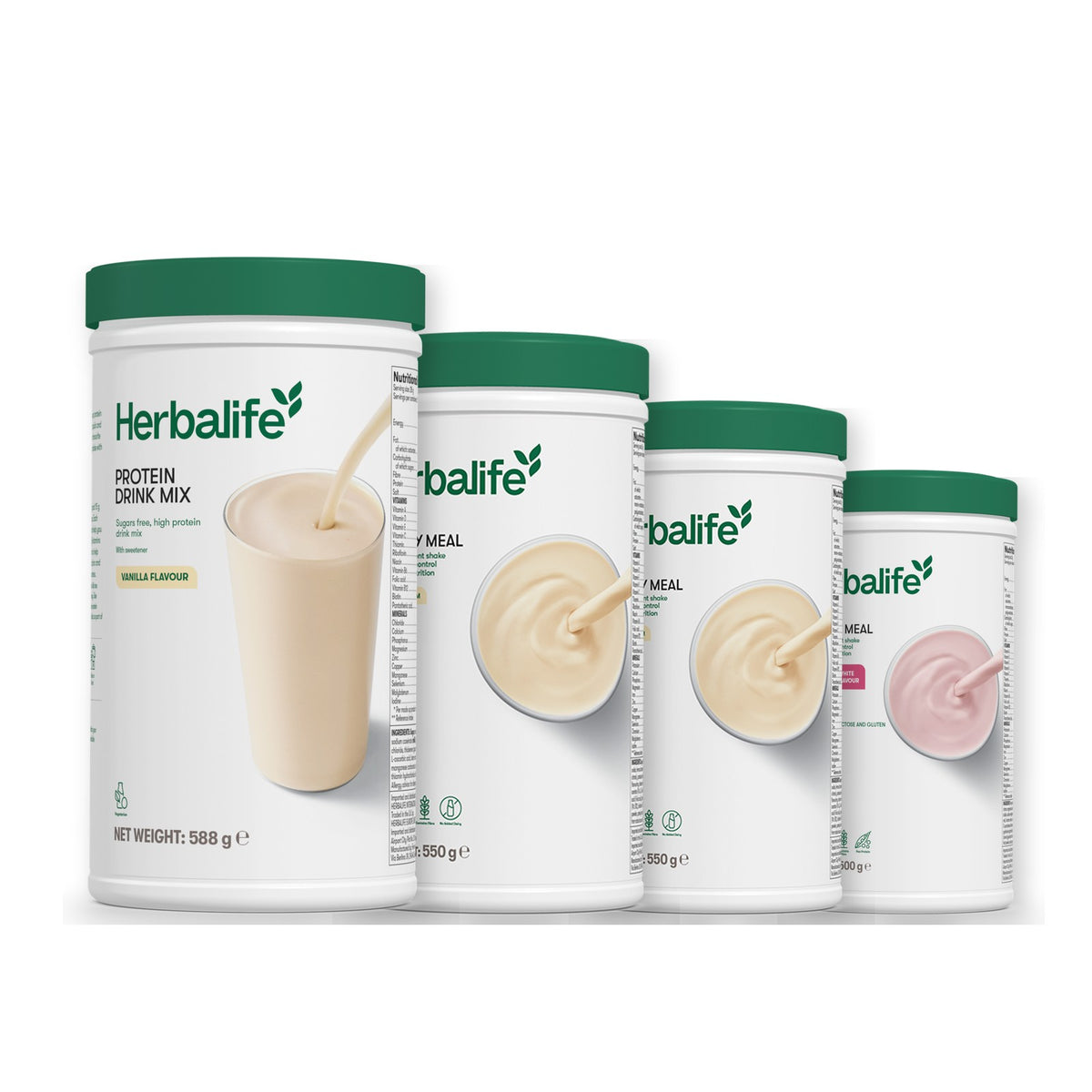 Protein Drink Mix with Formula 1 Vanilla plus 2 flavours of your choice - Vanilla / Free From Raspberry & White Chocolate