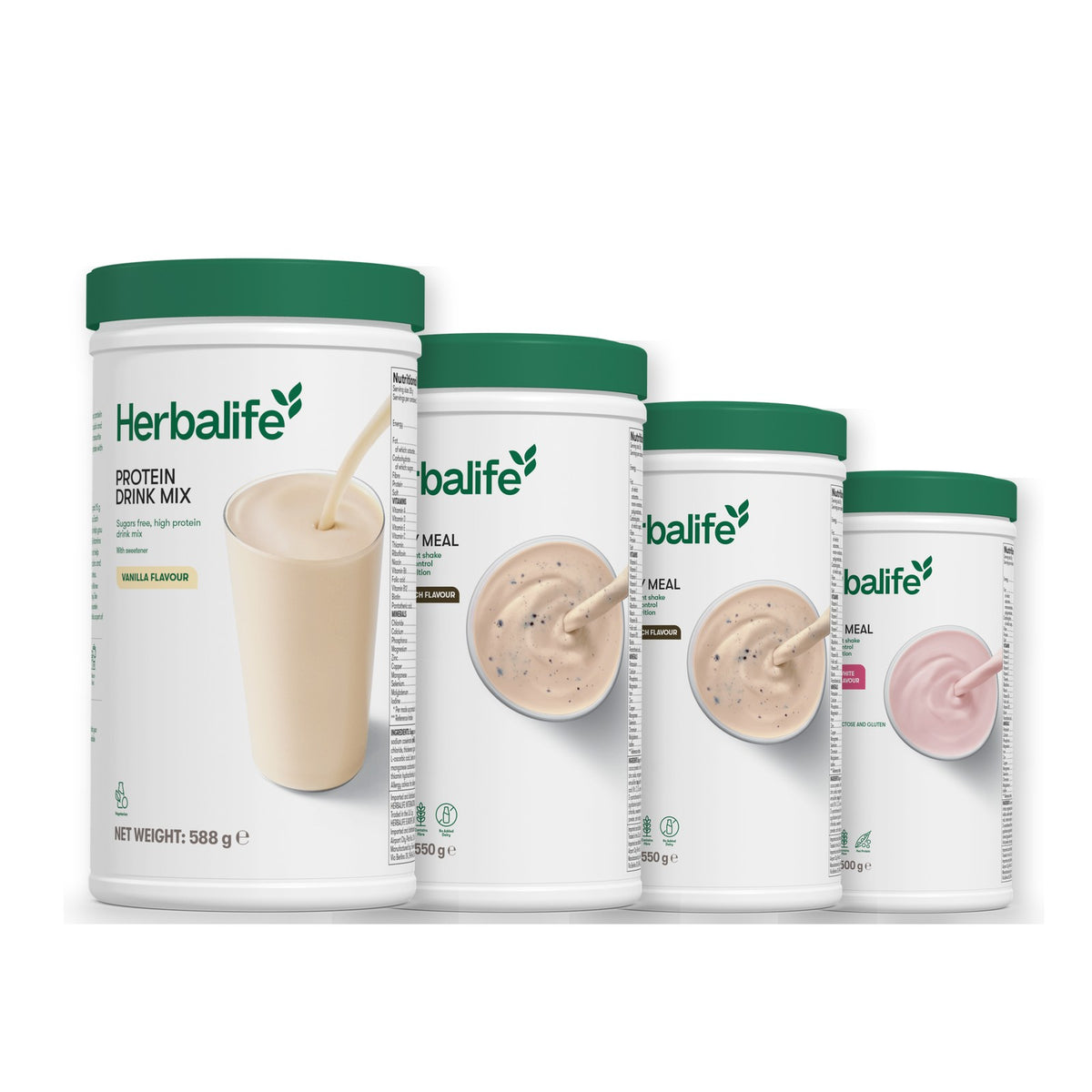 Protein Drink Mix with Formula 1 Cookie Crunch plus 2 flavours of your choice - Cookie Crunch / Free From Raspberry & White Chocolate