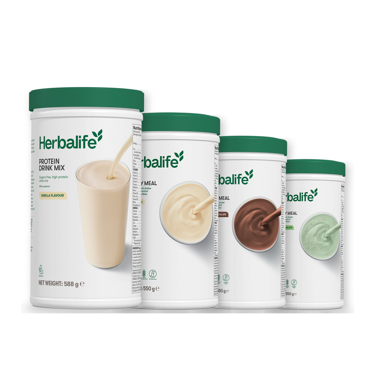 Protein Drink Mix with Formula 1 Vanilla plus 2 flavours of your choice - Chocolate / Mint Chocolate