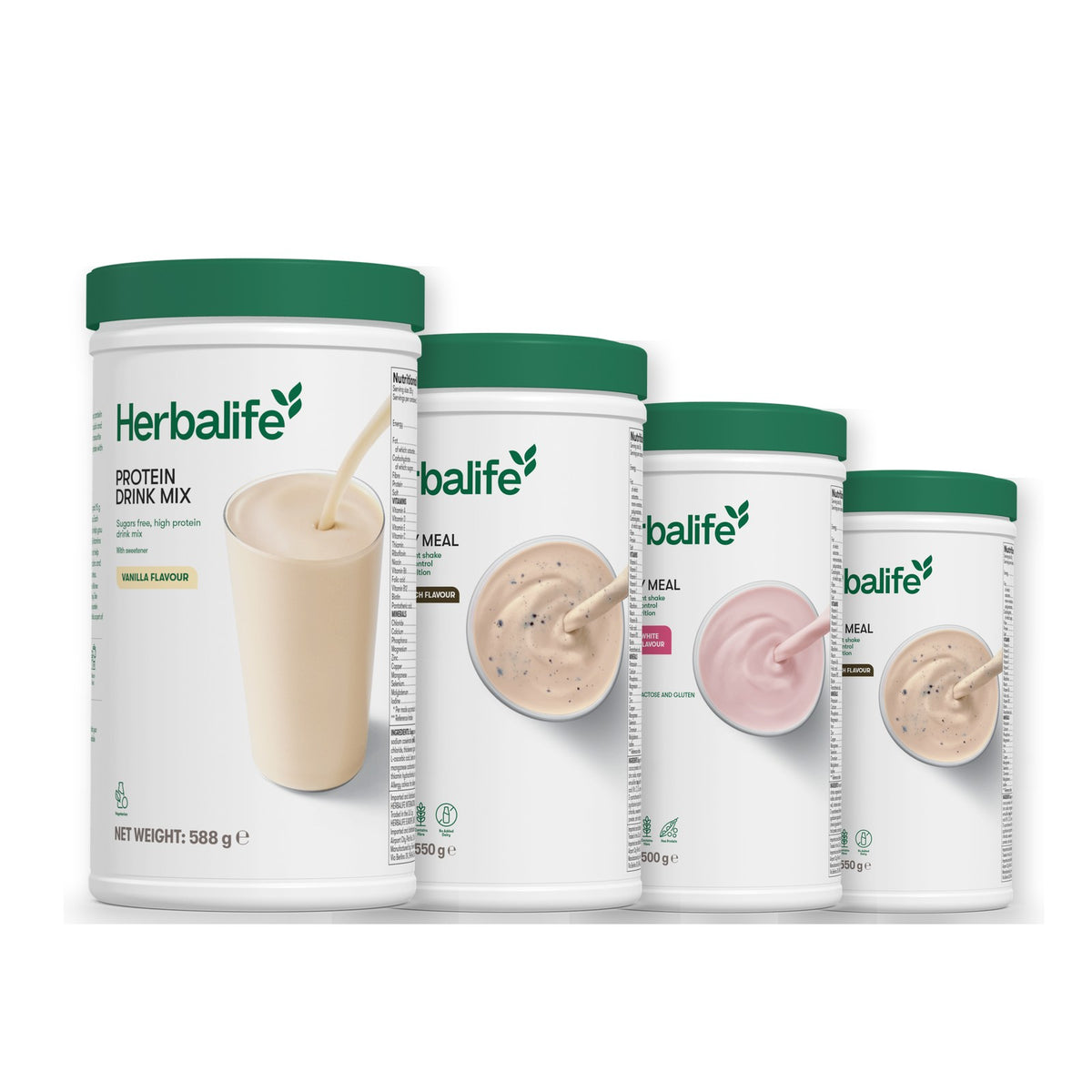 Protein Drink Mix with Formula 1 Cookie Crunch plus 2 flavours of your choice - Free From Raspberry & White Chocolate / Cookie Crunch