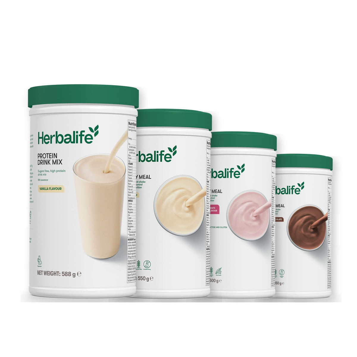 Protein Drink Mix with Formula 1 Vanilla plus 2 flavours of your choice - Free From Raspberry & White Chocolate / Chocolate