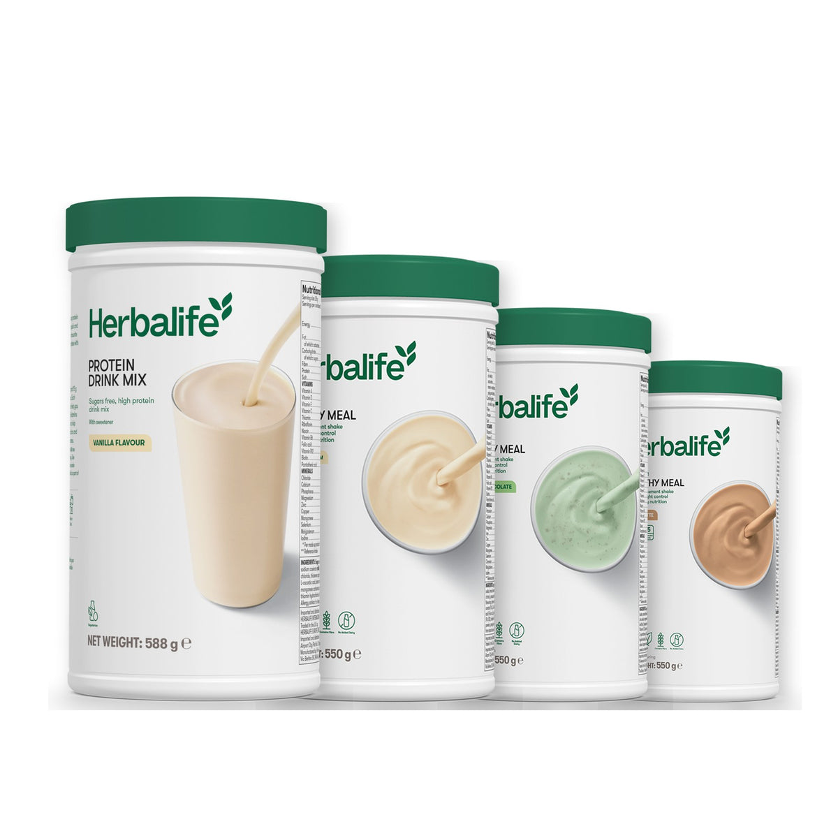 Protein Drink Mix with Formula 1 Vanilla plus 2 flavours of your choice - Mint Chocolate / Cafe Latte