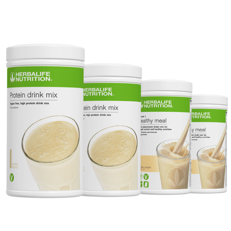 x2 Protein Drink Mix + x2 F1 Shake Mix Flavours of Your Choice - Lose Weight Feel Great